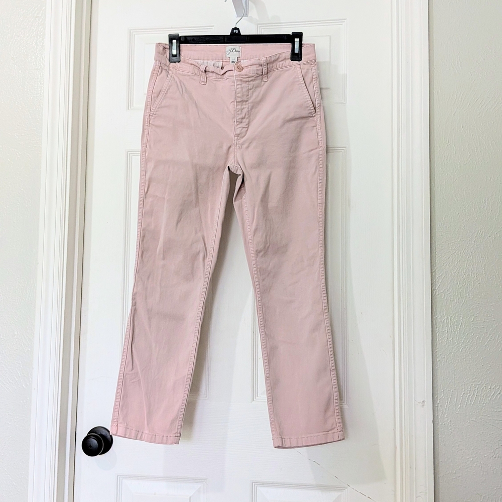 J. Crew Light Pink Straight Leg Jeans